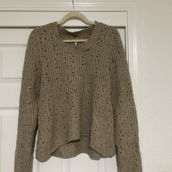 Free People Sweaters - Free People Textured Tan Sweater